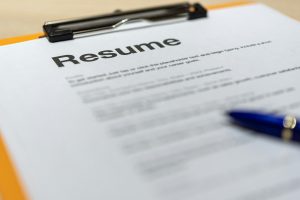 Document resume employer Information job search and pen